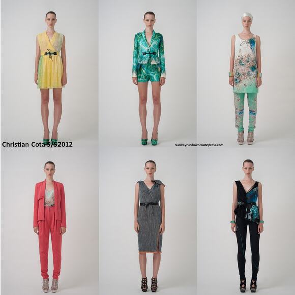 Christian Cota Spring 2012 Designer Hand Dyed Sample Blouse - Picture 16 of 16